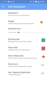 Stopwatch android App screenshot 2